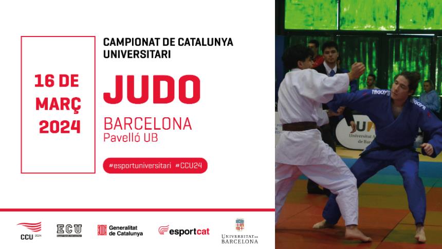 Inscriu-te al CCU de Judo 2024 que se celebrarà el 16 de març!